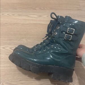 Lost in Echo Women's Combat Boots designer brand